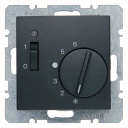 BERKER S.1/B.x Raumtemperaturregler mit Schalter 230 V anthrazit matt – 20301606