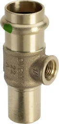 VIEGA Viega T-Stück mit SC Sanpress 2217.4 in 18mm x G1/4 x 18mm Rotguss – 705 602