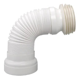 AIRFIT WC-Anschluss-Rohr DN 98-DN 120 flexibel weiß 285-500mm ausziehbar Nr.90010WA – 90010WA