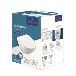 VILLEROY&BOCH V&B Architectura Combi-Pack oval 370x530x355mm wandhängend weiß – 4694CL01