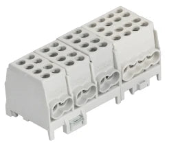POLLMANN Hauptleitungs Abzweigklemme 4polig 4 Ein 2x25², 3 Aus 2x16², 1 Aus 6x16mm² – 2080435