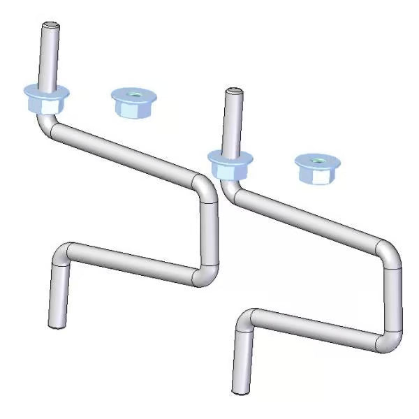 Novotegra Dachhaken-Set M10 177/149 V2A m. Mutter - 03-001153