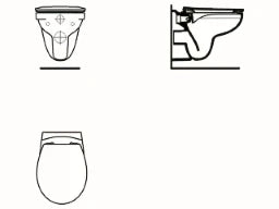 IDEAL-STANDARD Id.St.Wand-T-WC-Kombipaket Eurovit, randlos,m.Softclosing,355x520x350mm,Weiß – K881201