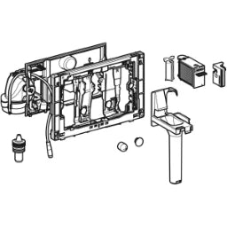 GEBERIT GE Duofresh Geruchabsaugung 12V manuell, verchromt – 115.051.21.2