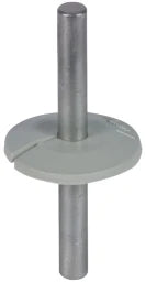 DEHN Tropfwasser-Schutzscheibe K-grau geschlitzt D 37mm H 4,7mm B 7,5mm – 276056