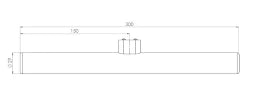 RADIUM LED Linienlampe opal 230V S14d dimmbar 1-sockelig 300mm 275lm – 44014959
