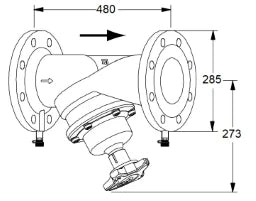 TA TA-STAF* Einregulierventil Nr.52186092 PN16 DN 150 – 52 186-092