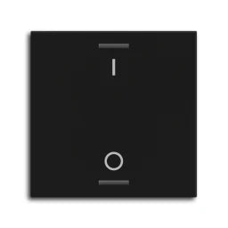 MDT Wippe für KNX Taster Light 55 1-fach, Schwarz matt, Schalten – BE-TAL55W106.B1