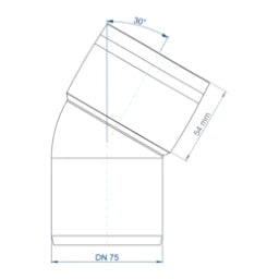 POLOPLAST PO Bogen POLO-KAL XS DN 75/30Grad – 102131