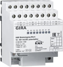 GIRA Binäreing. 8f 12 - 48 V AC/DC pot.frei K NX REG – 212800