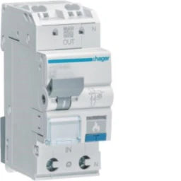 HAGER AFDD mit LS 1P+N 6kA B-13A 2M – ARC913D