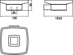 EMCO Emco Passion Seifenhalter mit Kristallschale satiniert, schwarz – BPPAASESHS