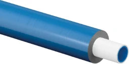UPONOR Uponor Unipipe PLUS Rohr S4 16x2,0 weiß vorisoliert blau, Ring 100m – 1063553