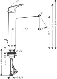 HANSGROHE HG Logis Waschtischmischer 190 chrom – 71090000
