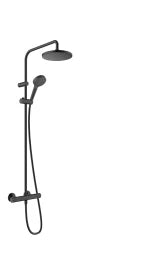 HANSGROHE HG Showerpipe 200 1jet Vernis Blend EcoSmart mattschwarz m.Brausethermostat – 26089670