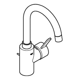 GROHE Grohe EH-Waschtischbatterie Eurosmart C 32830 L-Size chrom – 32 830 001