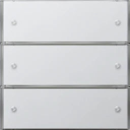 GIRA KNX Tastsens.3 Komfort 3f Flächenschalter, reinweiß glänzend – 2033112