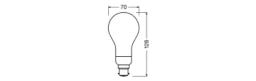 LEDVANCE LED CLASSIC A DIM P 18W 827 Frosted E27 – 4099854067457