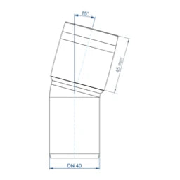 POLOPLAST PO Bogen POLO-KAL XS DN 40/15Grad – 102110