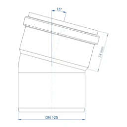 POLOPLAST PO Bogen POLO-KAL NG DN 125/15Grad – 02150
