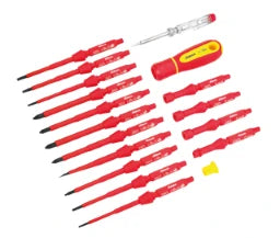 CIMCO VDE-Schraubendreher-Wechselklingen-Set, 18-teilig – 117862