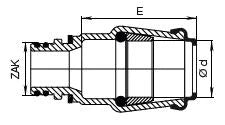 HAWLE ZAK 34 ISO-Steckfitting Fig.6160 f.PE-Rohr 32 mm – 5005868