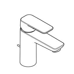 KLUDI Kludi Pure&Style WT-Einhandmischer 100 DN15 mit Ablaufgarnitur – 402900575