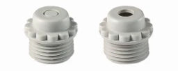 JACOB Würgenippel mit Gewinde M32x1,5 RAL7035 hellgrau – 132 MG