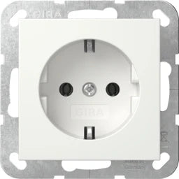 GIRA SCHUKO Steckdose System 55 reinweiß glänzend – 418803