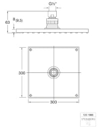 STEINBERG Steinberg Regenbrause 300x300x8mm – 120 1686