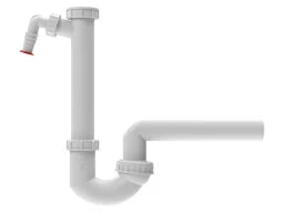 HUTTERER & LECHNER HL100/40 Siphon DN40x6/4" m. Kgel u. WG-Anschl. – HL100/40