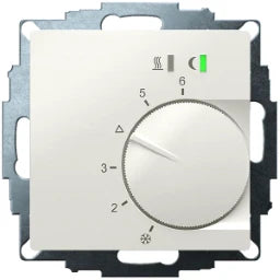 EBERLE UP-Raumregler, RAL9010 glänzend 55x55, 5 -30C, AC 230V, Triac-Ausgang, Schaltbar – 547895554502