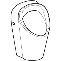 GEBERIT SANITAER Geberit Renova M Urinal Zulauf hinten, Abgang hinten oder unten – 503120001