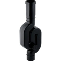 GEBERIT GE PE Regenrohrsifon mit Reinigungsoeffnung 50mm d 75mm 365813 – 365.813.16.1