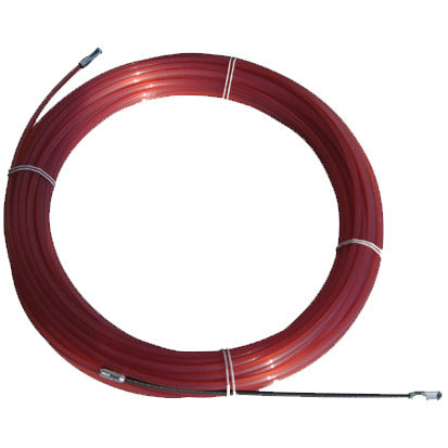 Perlon-Einziehband RED 4mm, 5m, m.langem Sucher u.2 Zugösen – PELS405RED