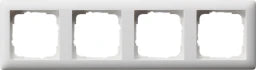 GIRA Rahmen 4fach Standard 55 reinweiß matt – 021404