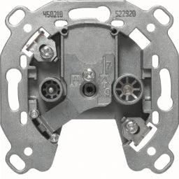 BERKER Antennendose 2-Loch Einzeldose für runde Design geeignet – 450210