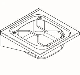 KWC AUSTRIA KWC Sirius Wandausguss mit Klapprost Konsolen und Standrohrventil 6/4" – 2000057408