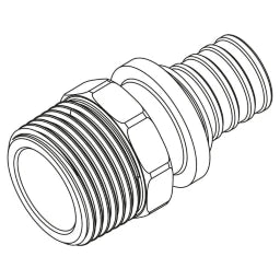REHAU REHAU Übergang mit AG, SDR 11 LX 50 - R 1 1/2 – 11691431001
