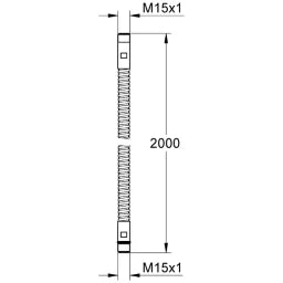 GROHE Grohe Relexa Brauseschlauch für 3-Loch Wannenkombinationen chrom – 28 146 000