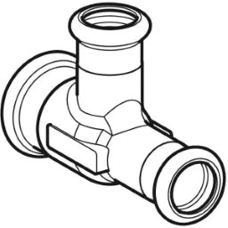 GEBERIT GE Mapress Messing T-Stk. red. Abgang d22 x 18 x 18mm – 61195