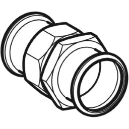 GEBERIT GE Mapress Therm Durchgangsverschr. m. UeWM aus Messing d35mm, NPW – 45314