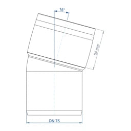 POLOPLAST PO Bogen POLO-KAL XS DN 75/15Grad – 102130