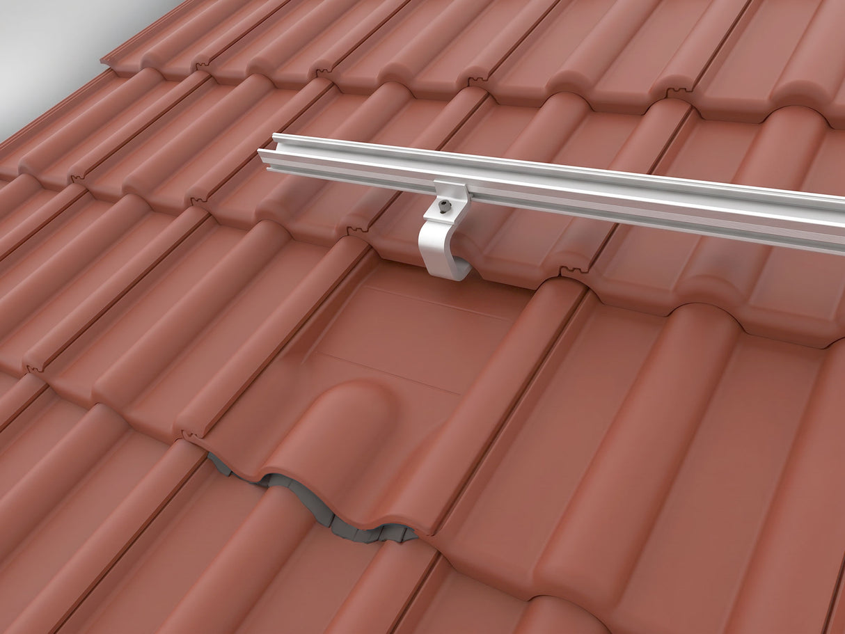 K2 4Tile Metallersatzziegel rot Detail