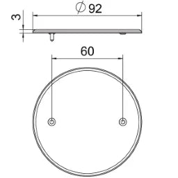OBO Brandschutzdeckel für Hohlwanddose Ø92mm , H3mm Polycarbonat weiß – 7204340