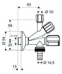 SCHELL SCHELL Filter Kombi-Eckventil mit integriertem Geräteventil und RV – 03 560 06 99