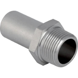 GEBERIT GE Mapress Edelstahl Uebergang mit Einschubende d22mm x R3/4 – 31936