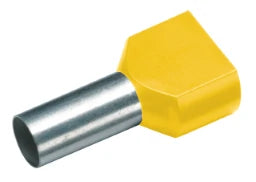 CIMCO Zwillingsaderendhülse 2 x 6,0 mm² x 14 m m, gelb – 187712