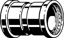 VIEGA Viega Muffe mit SC Prestabo 1115XL in 76,1mm Stahl verzinkt – 597 733