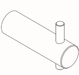 KWC AUSTRIA KWC Stratos Kleiderhaken einfach, 18x38x60mm, Aufputz – 2000057979